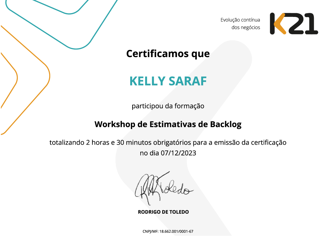 Certificado K21